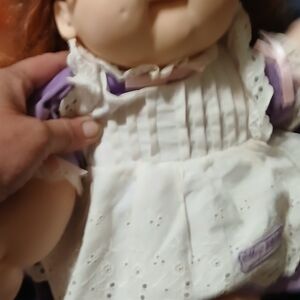 White and Purple Doll Dress